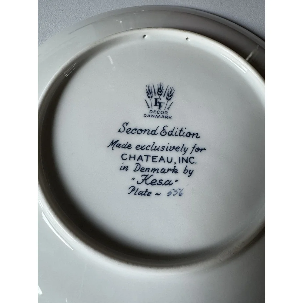 Vintage 1972-73 Illinois Lincoln/ Grant Home Collector Plate Set Decor Danmark